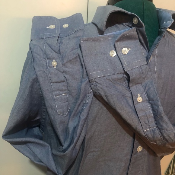 Blue button up - Picture 4 of 5